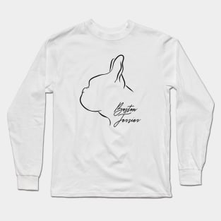 Proud Boston Terrier profile dog lover Bostie Long Sleeve T-Shirt